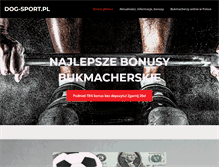 Tablet Screenshot of dog-sport.pl